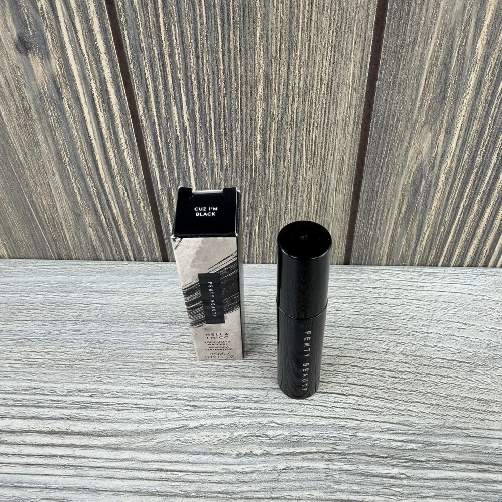 Fenty Beauty Hella Thicc Volumizing Mascara Cuz I'm Black Deluxe Travel Sz .12oz
